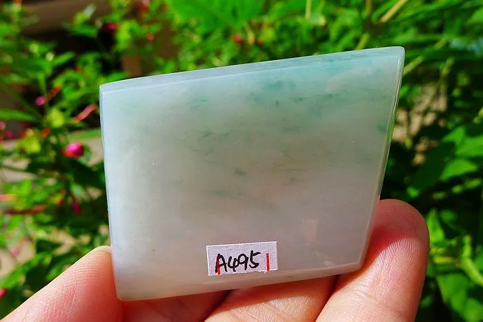 Natural Jade Rough Jadeite Raw (33g,5.3X3.9X0.5cm)