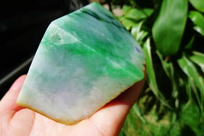 Natural Jade Rough Jadeite Raw (480g,11.1X6.9X5.1cm)