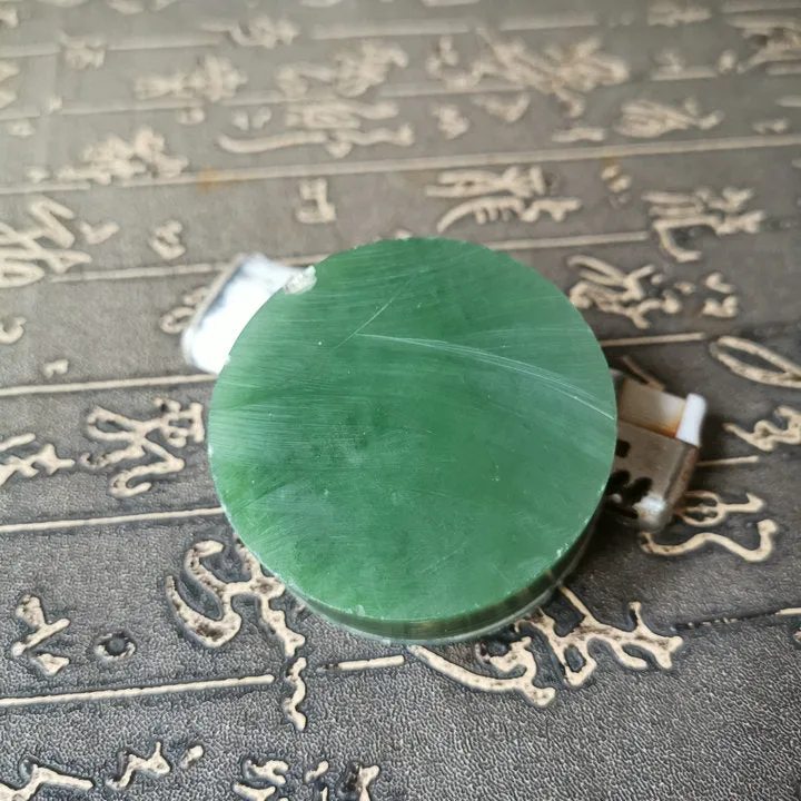 Natural Siberian Jade Rough Nephrite Raw (120g, 5.3X5.3X1.8cm)