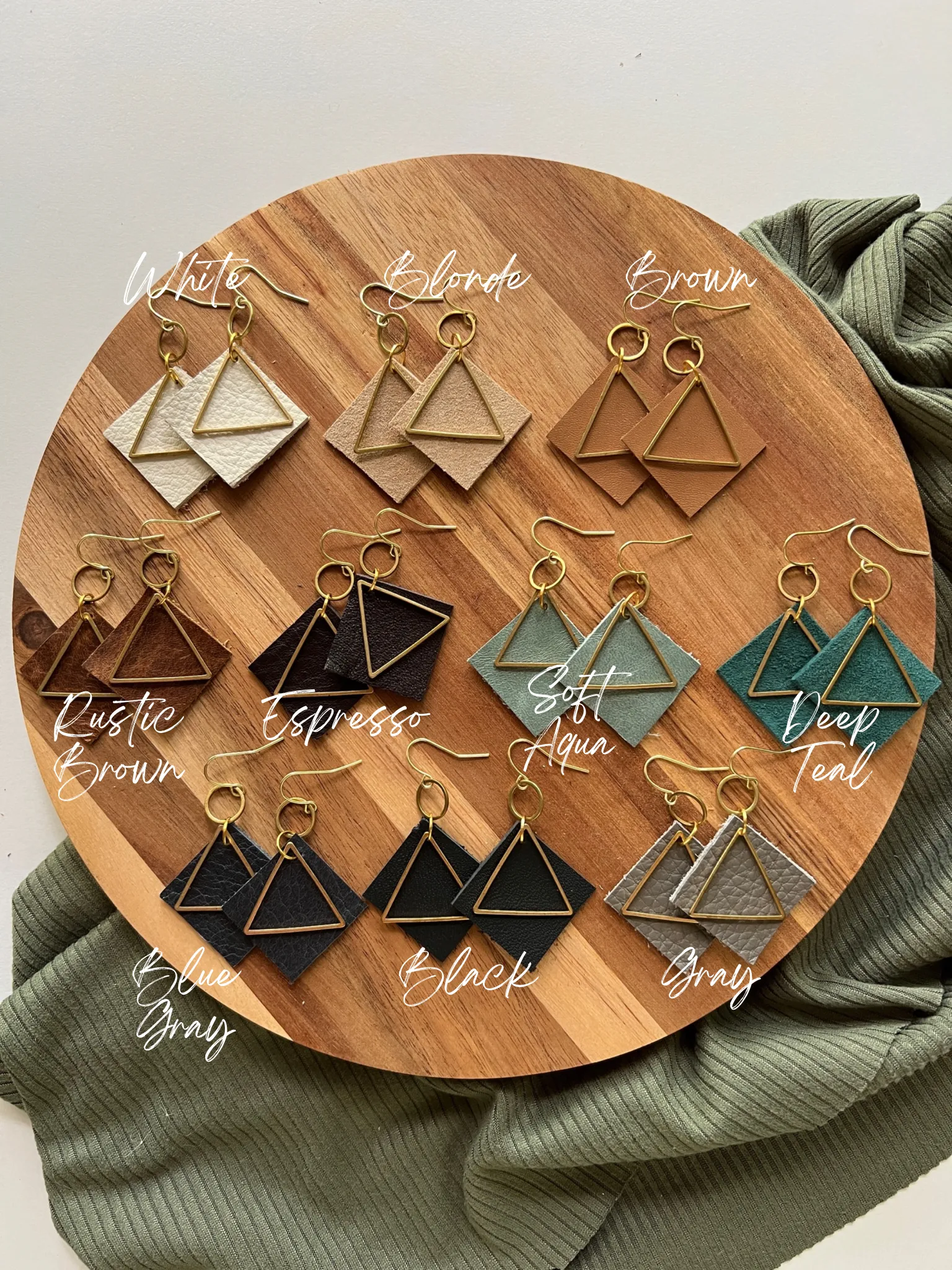 Noon | Leather Earrings