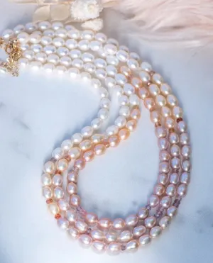 Ombre Freshwater Pearl Necklace - June Birthstone