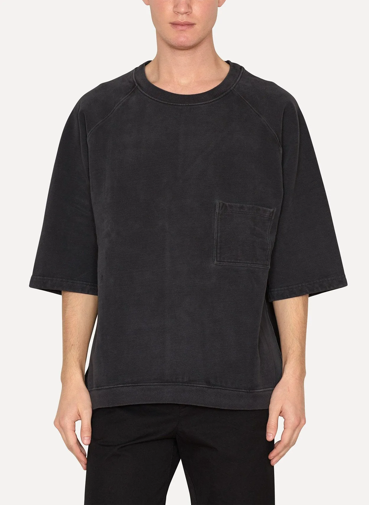 Onyx Tame Crop Sleeve Raglan