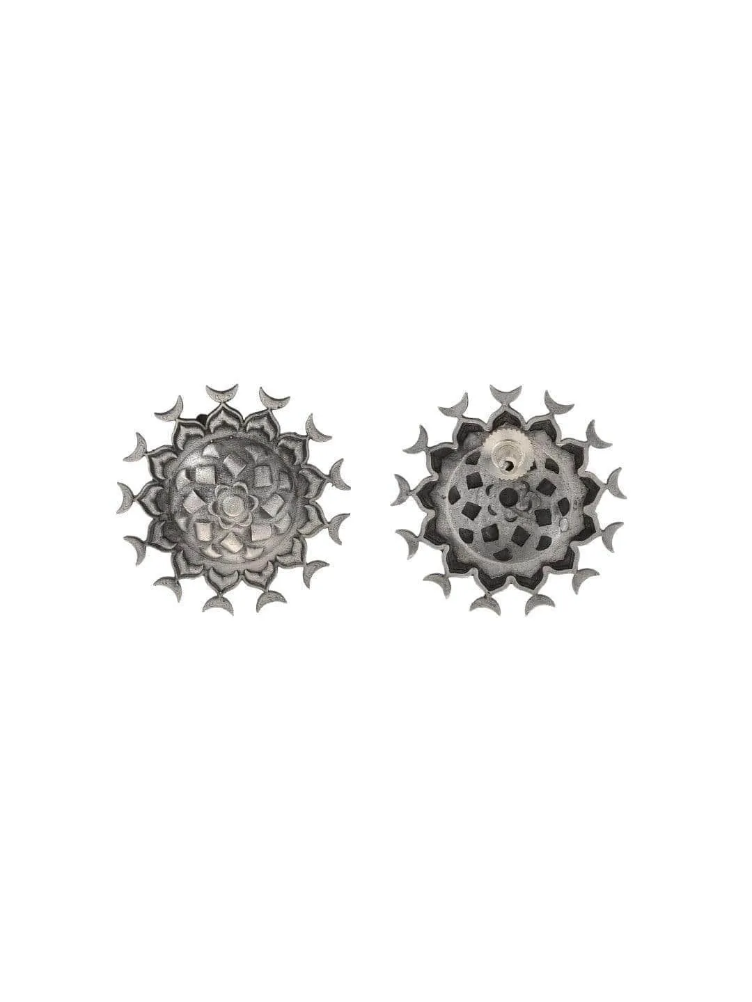 Oxidized Malsya Chakra Stud Earring