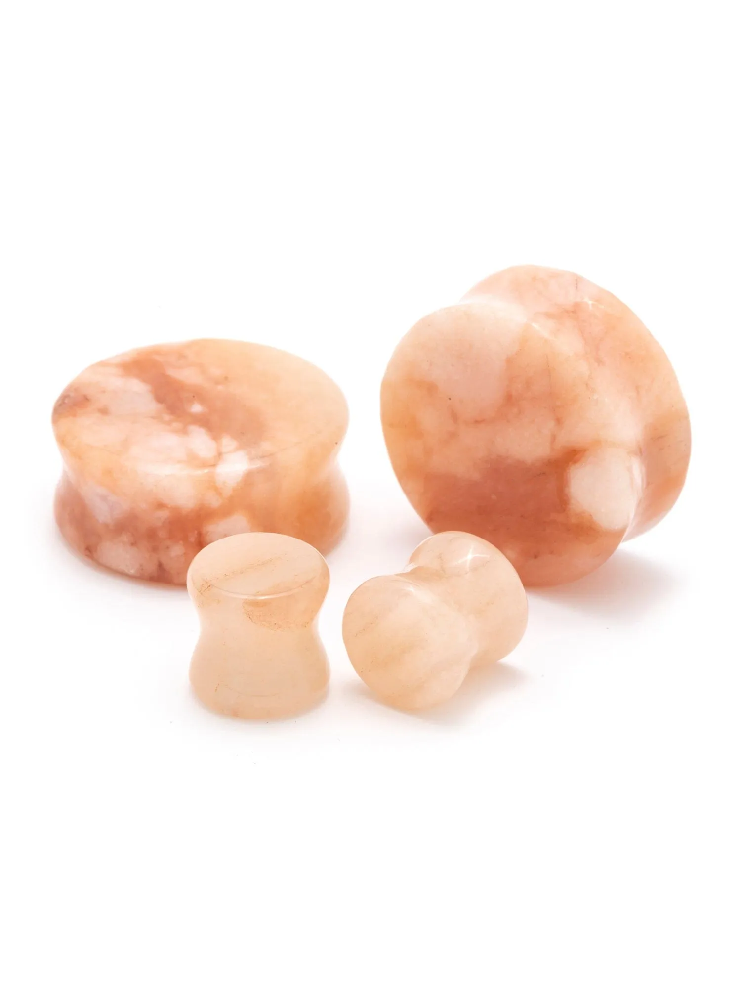 Peach Jade Stone Plugs