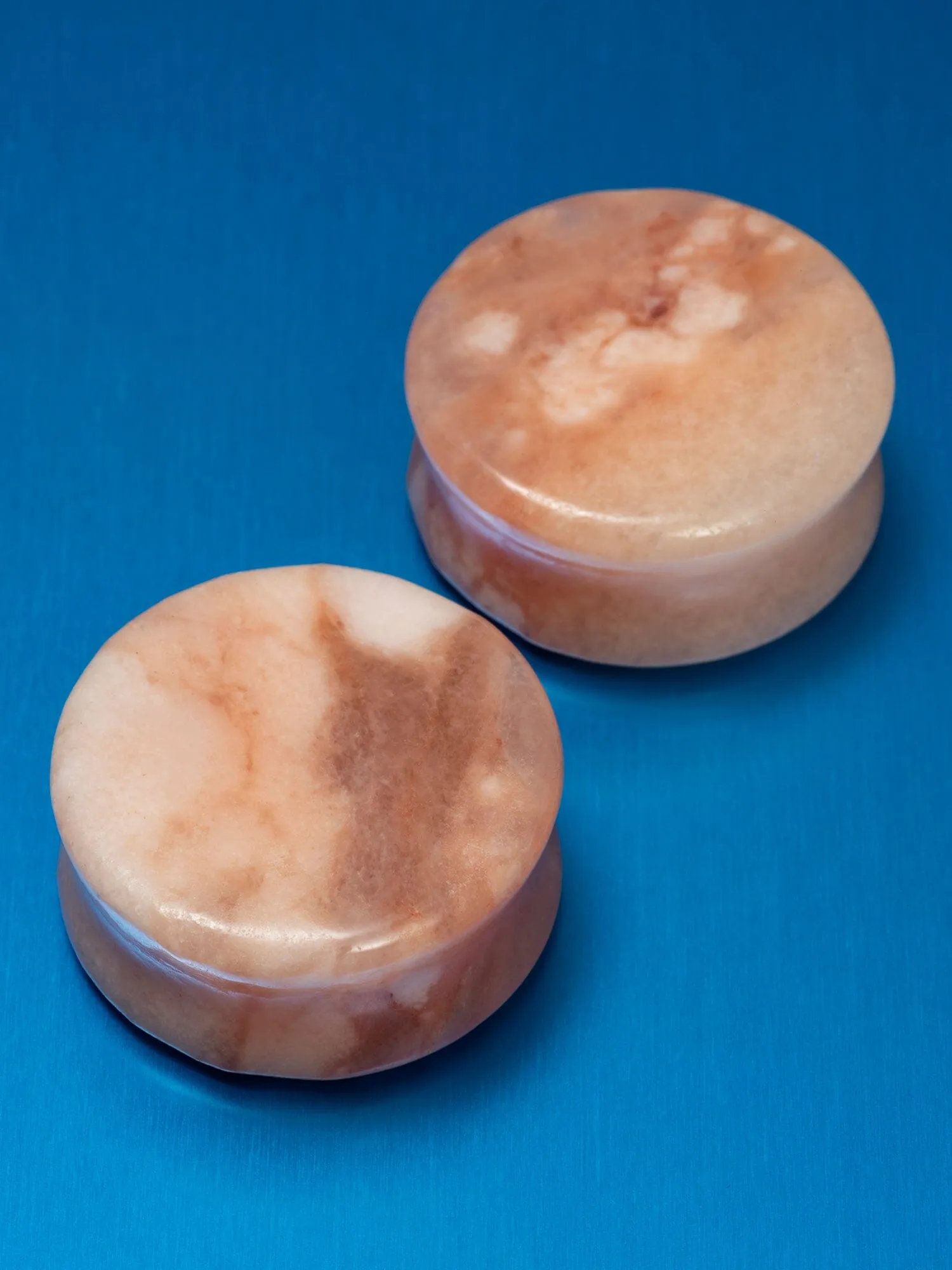 Peach Jade Stone Plugs