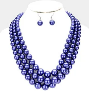 Pearl Necklace Set