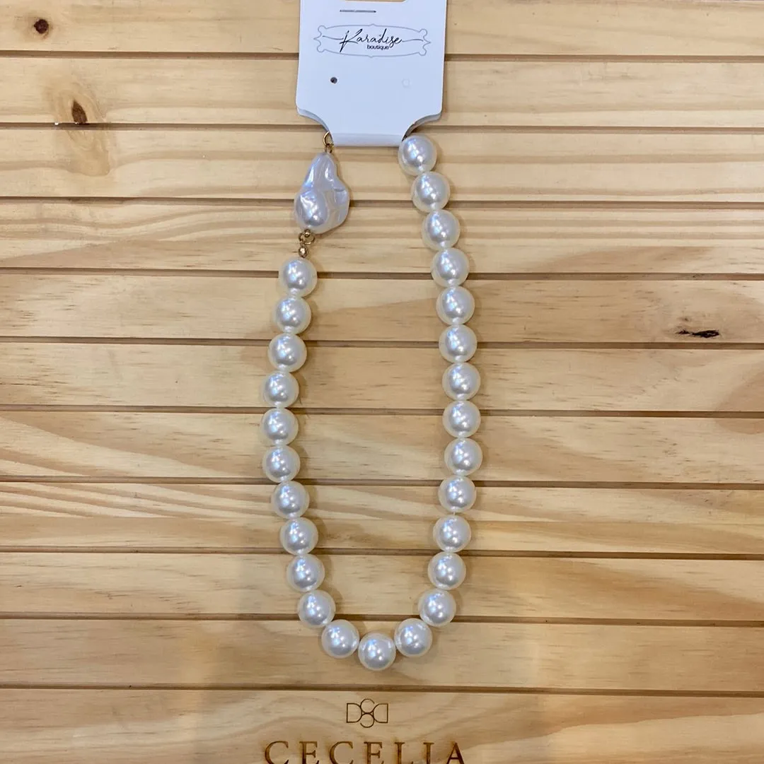 Pearls of Wisdom Chunky Pearl Necklace