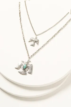 Prescott Antique Layered Thunderbird Necklace