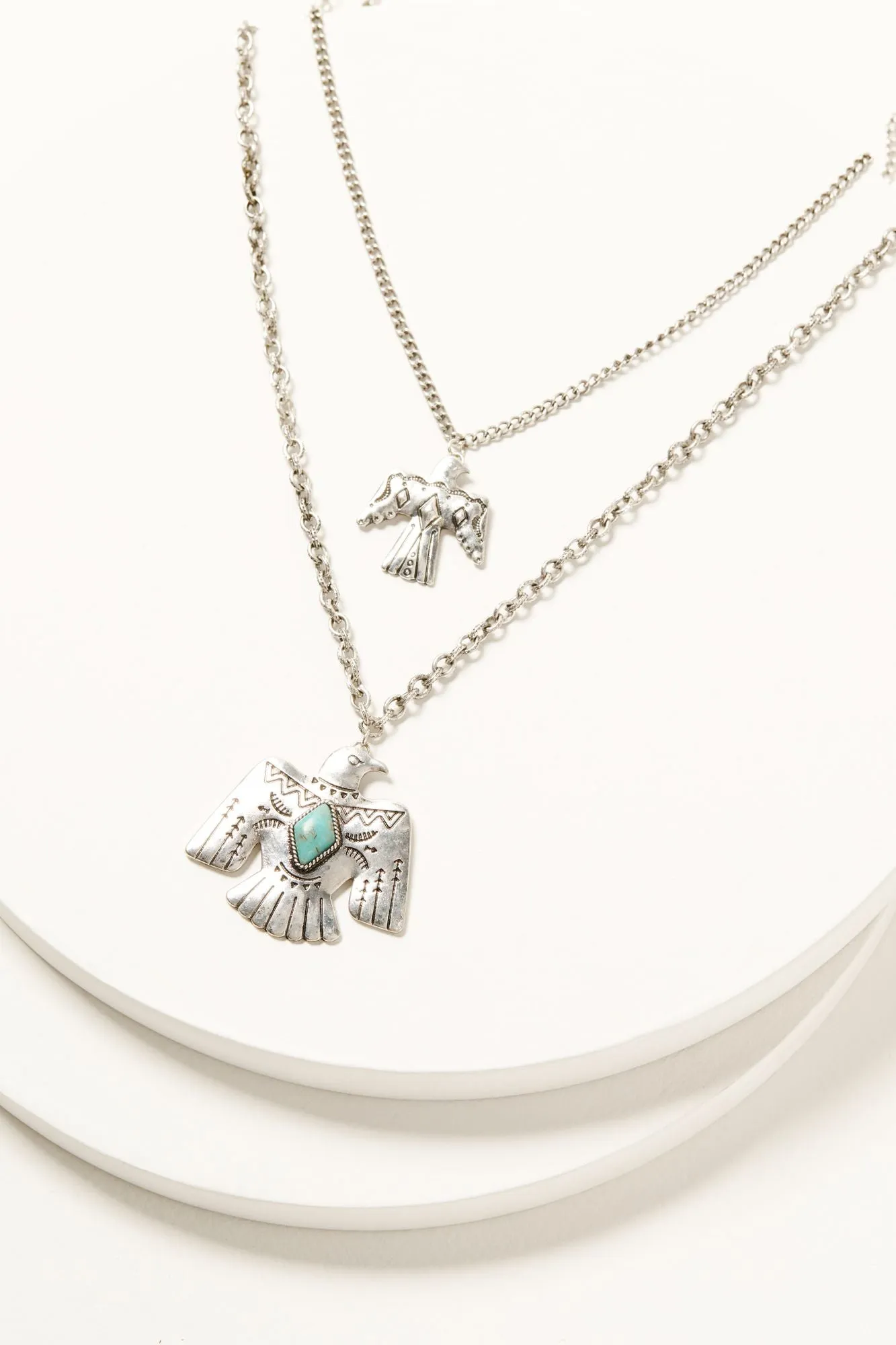 Prescott Antique Layered Thunderbird Necklace