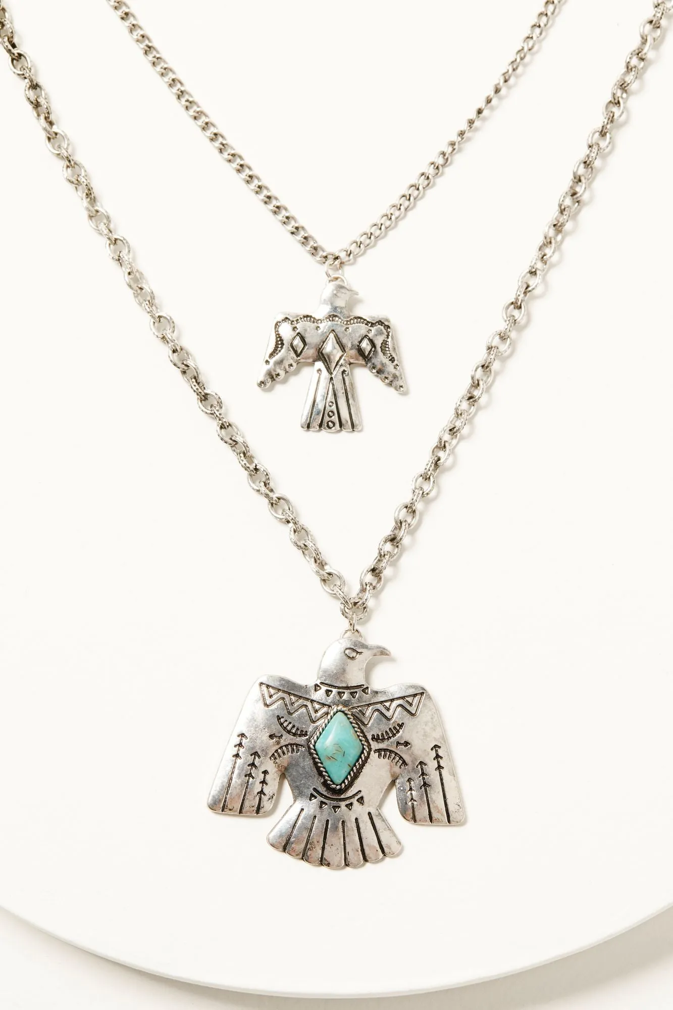 Prescott Antique Layered Thunderbird Necklace