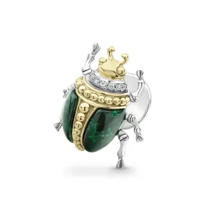 Rare Wonders Jade Diamond Beetle Pin