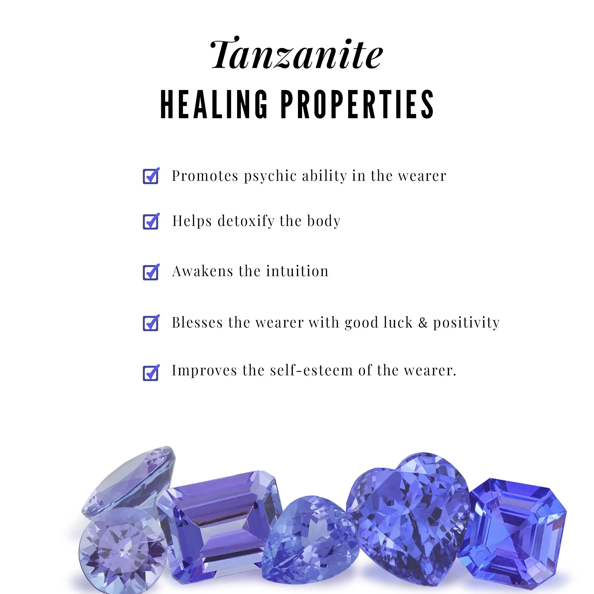 Real Tanzanite Halo Stud Earrings with Dimaond