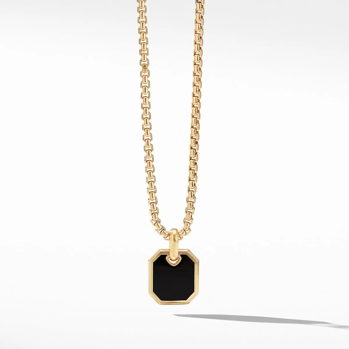 Roman Amulet in 18K Yellow Gold with Black Onyx