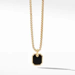 Roman Amulet in 18K Yellow Gold with Black Onyx