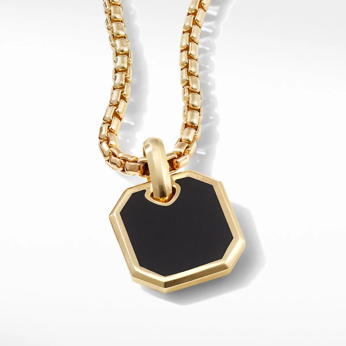 Roman Amulet in 18K Yellow Gold with Black Onyx