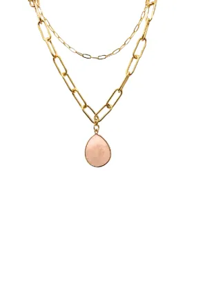 Rose Quartz Double Strand Necklace