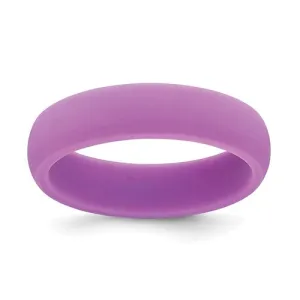 Silicone Purple 5.7mm Domed Band