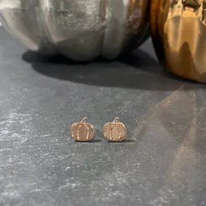 The Cutest Little Pumpkin Stud Earrings (SILVER OR ROSE GOLD)