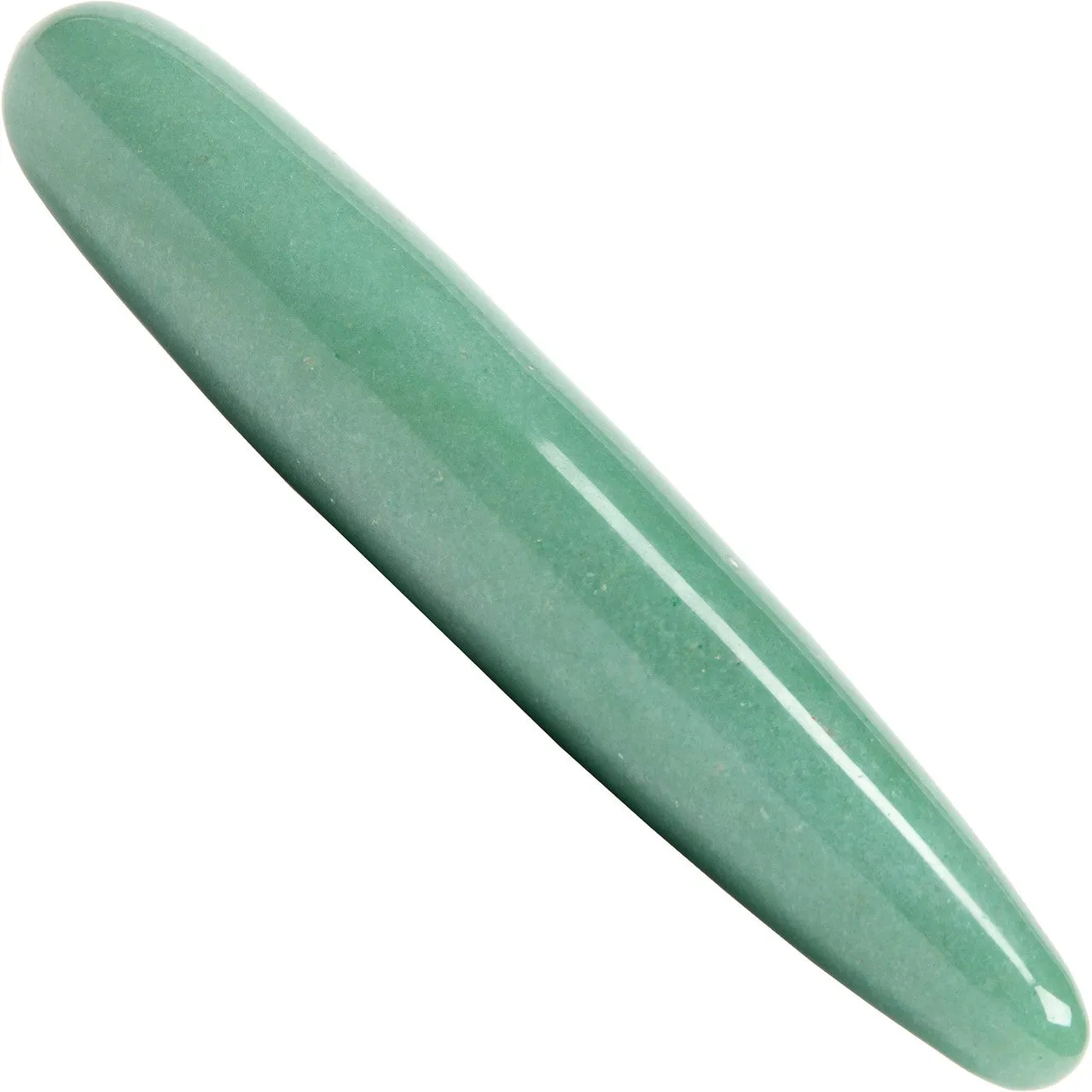 The Slim Indian Jade Green Aventurine Crystal Dildo By Chakrubs