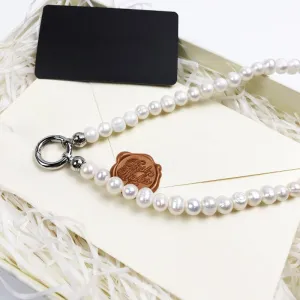 Timeless Fashion Freshwater Pearl Beads with Round Charm Necklaces