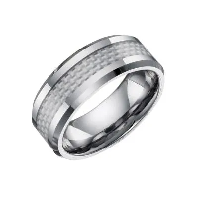 Tungsten and Carbon Fibre Wedding Band