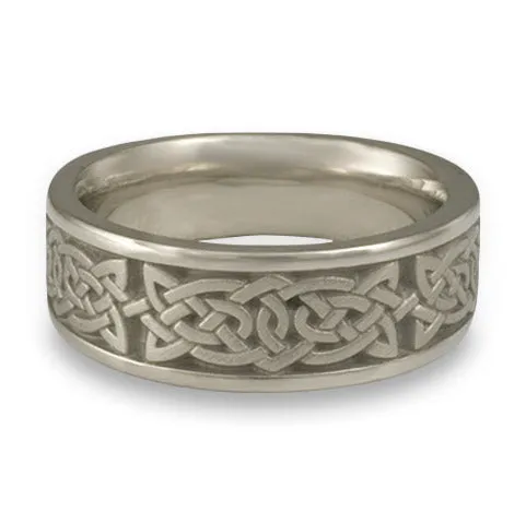 Wide Galway Bay Wedding Ring in Palladium