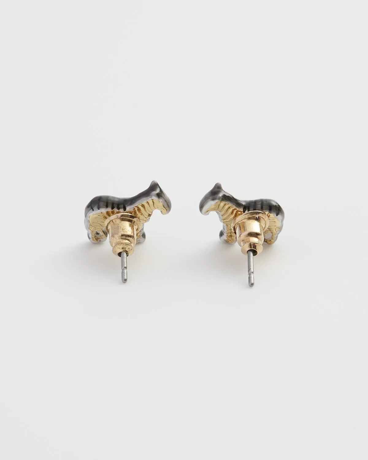 Zebra Stud Earrings